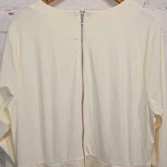 GooGoo Bar III Ruffled Two Tiered Mini Dress Sugar Cream Womens Size 2x NWT - Picture 12 of 16